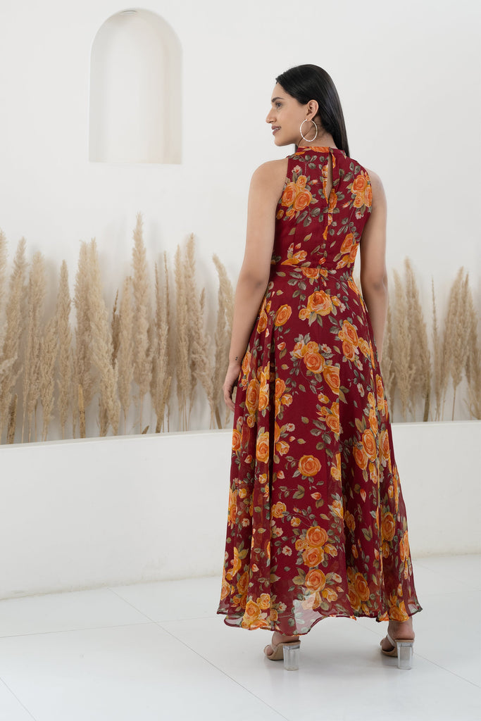 Womenâ€™S Brown Maxi Dress