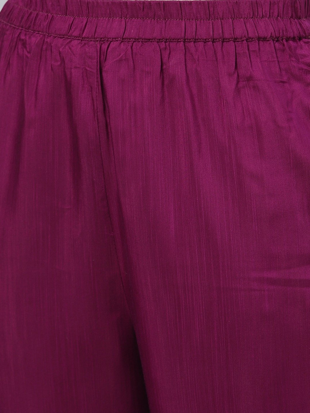 Women Purple Silk Kurta with Pant & Dupatta Set by Myshka (3 Pc Set)