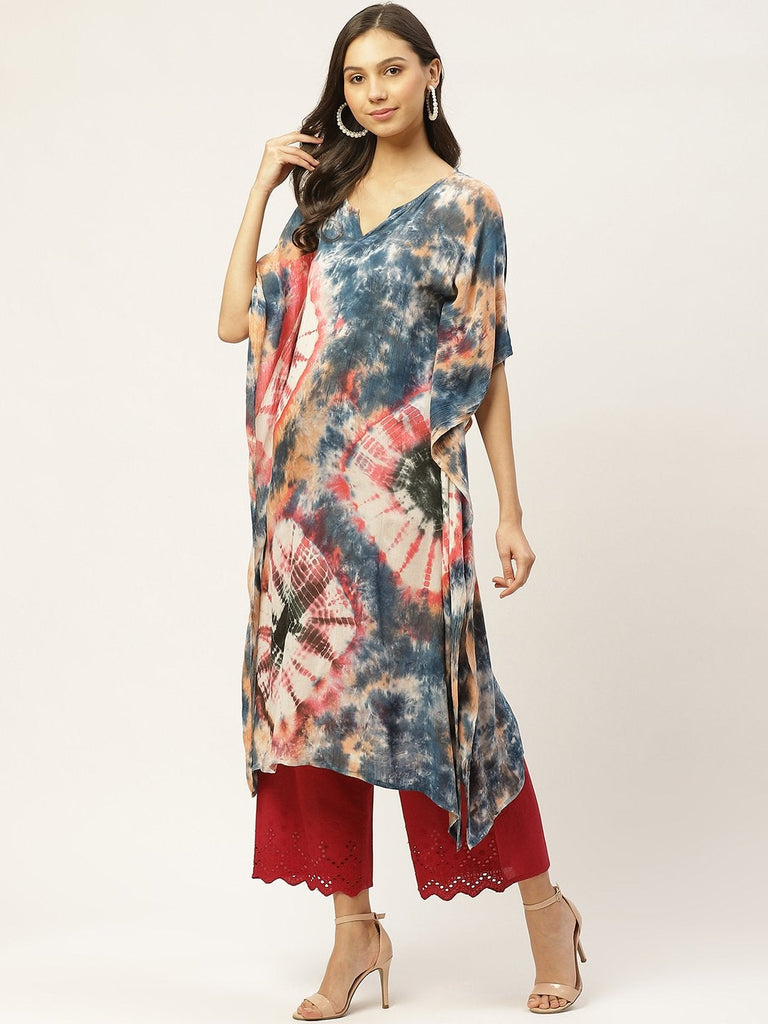 Women's Multi Crepe Kaftan Kurta