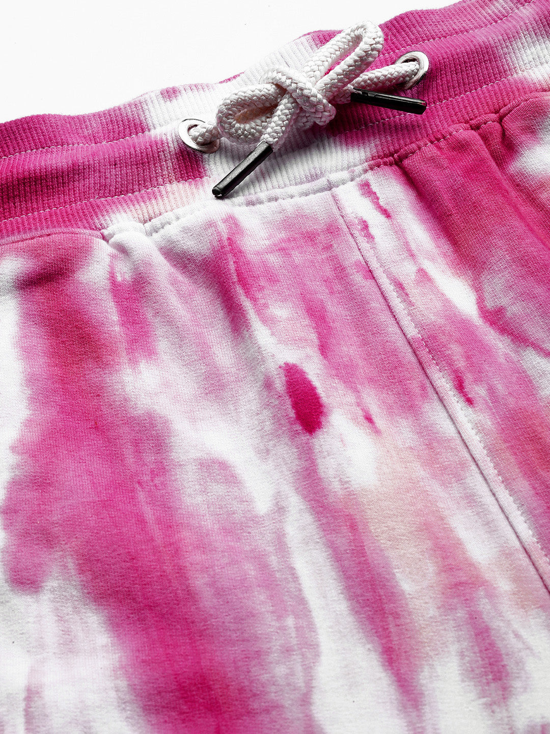 Women's Pink Ombre Dye Sweatshirt With Joggers - Maaesa