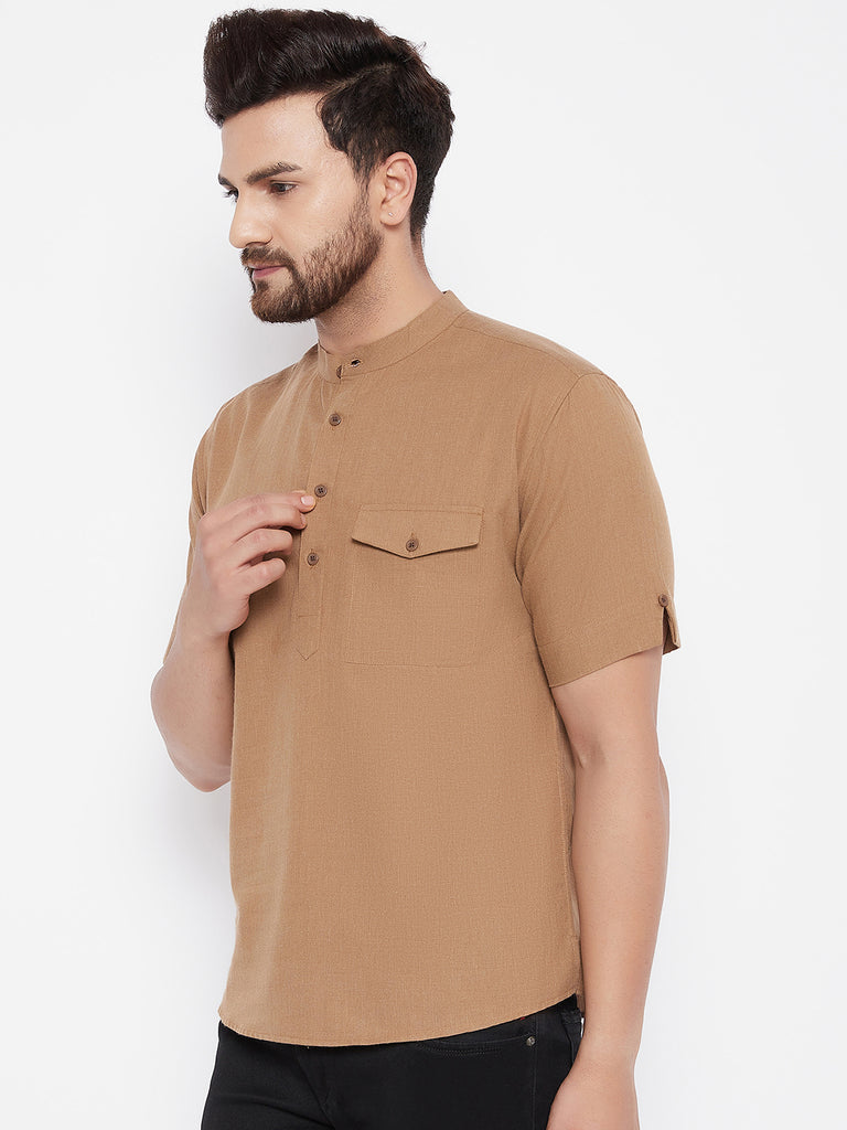 Men's Solid Cotton Kurta