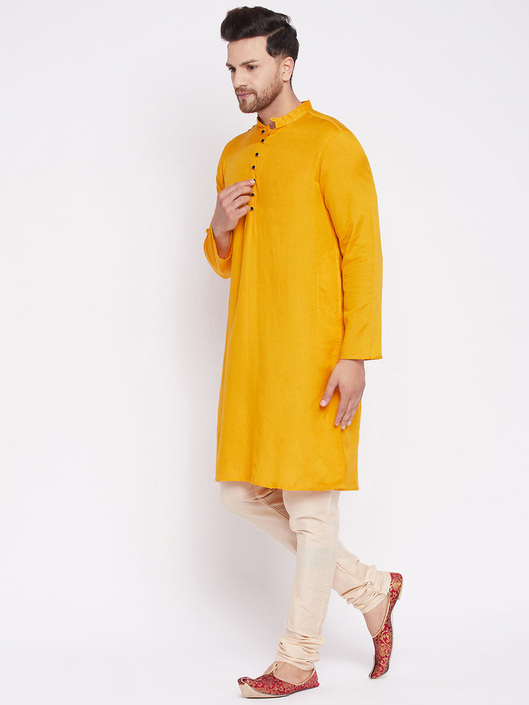 Men's Kurta with Slit Necklin