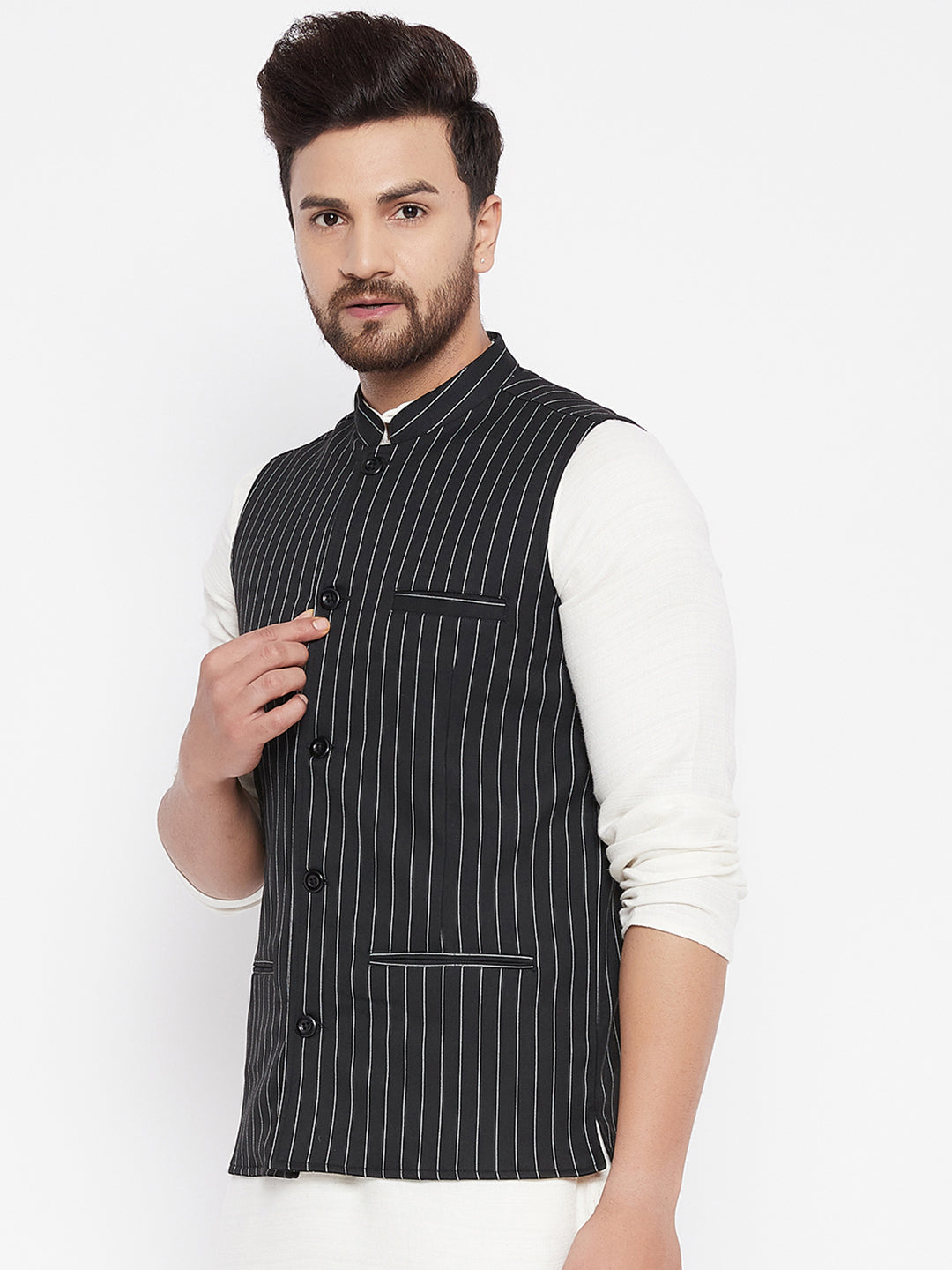 Men's Woven Design Jacket - Even Apparels