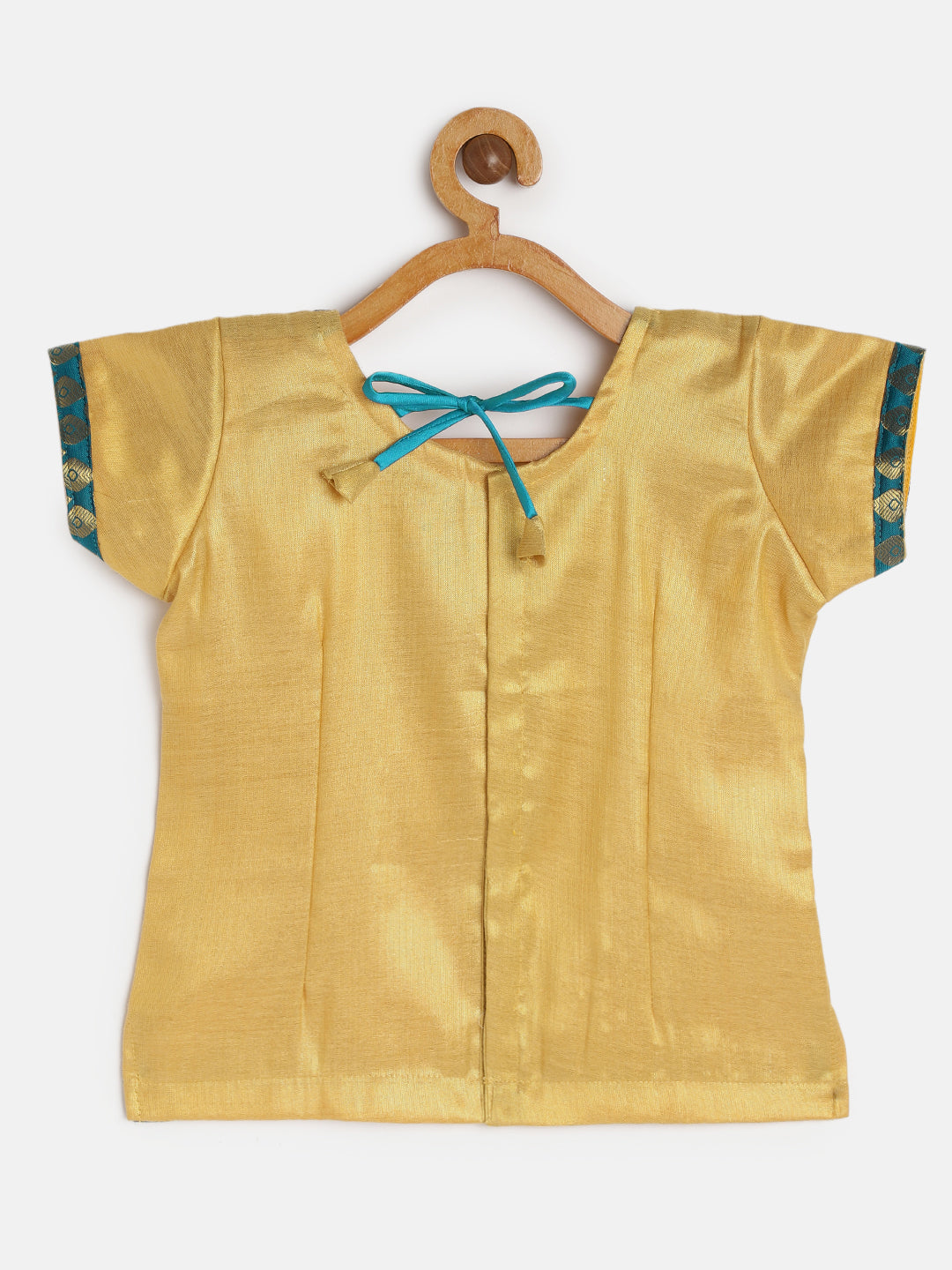 Girl's Gold Color Pavadai Set - BABY LAKSHMI