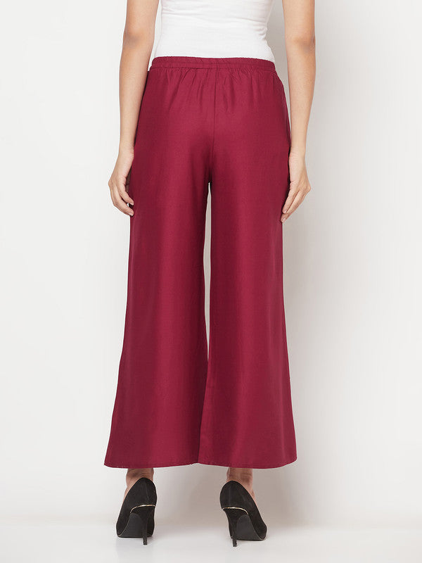 Women's Rayon Flared slip-on Palazzo,Wi