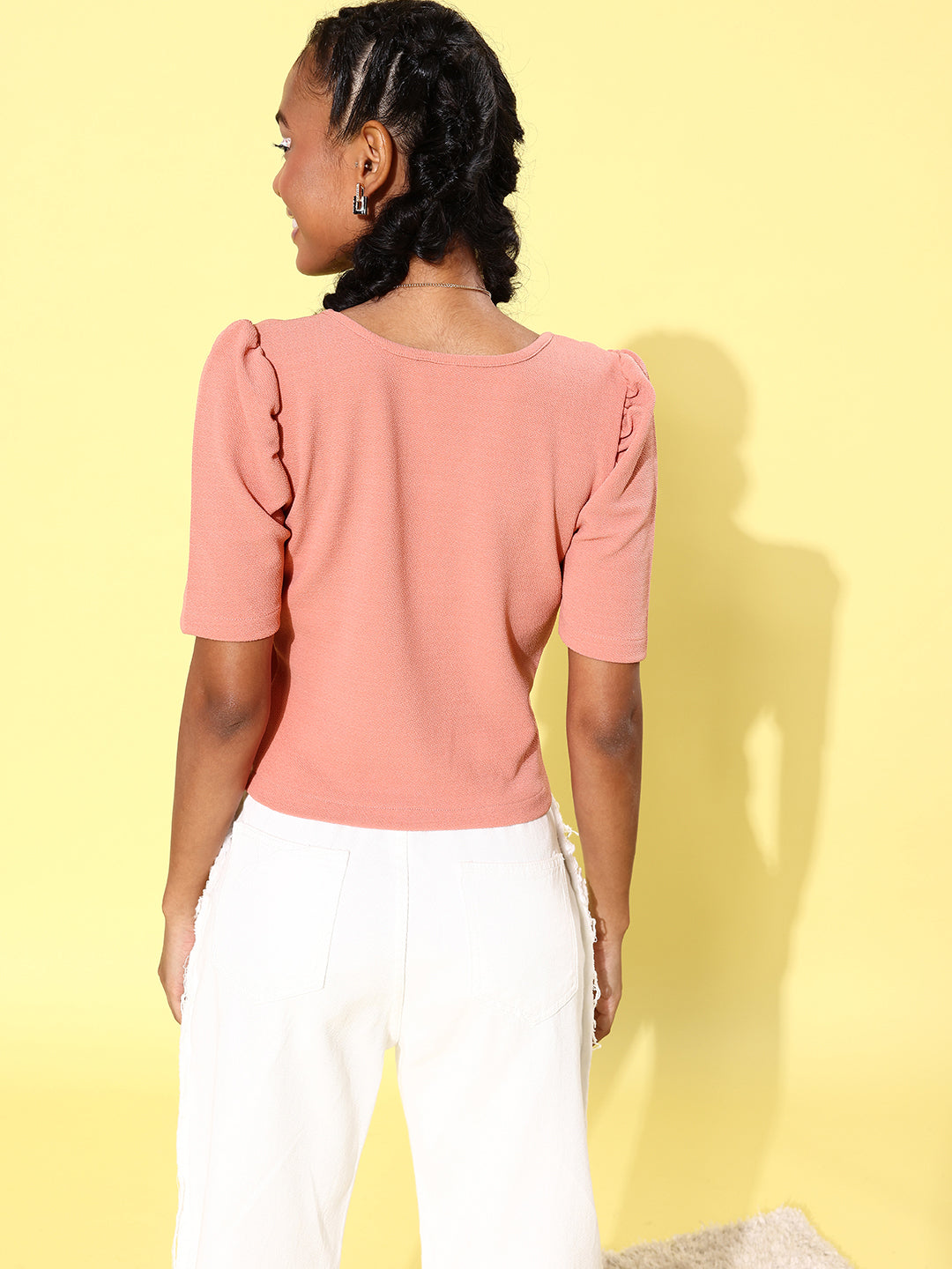 Women's Short Sleeve Tank Top- Pink - StyleStone