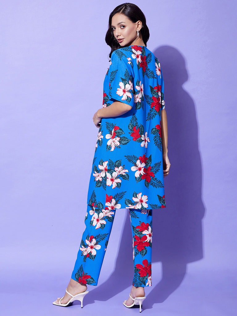 Women's Shrug Top And Trousers 3 Piece Set