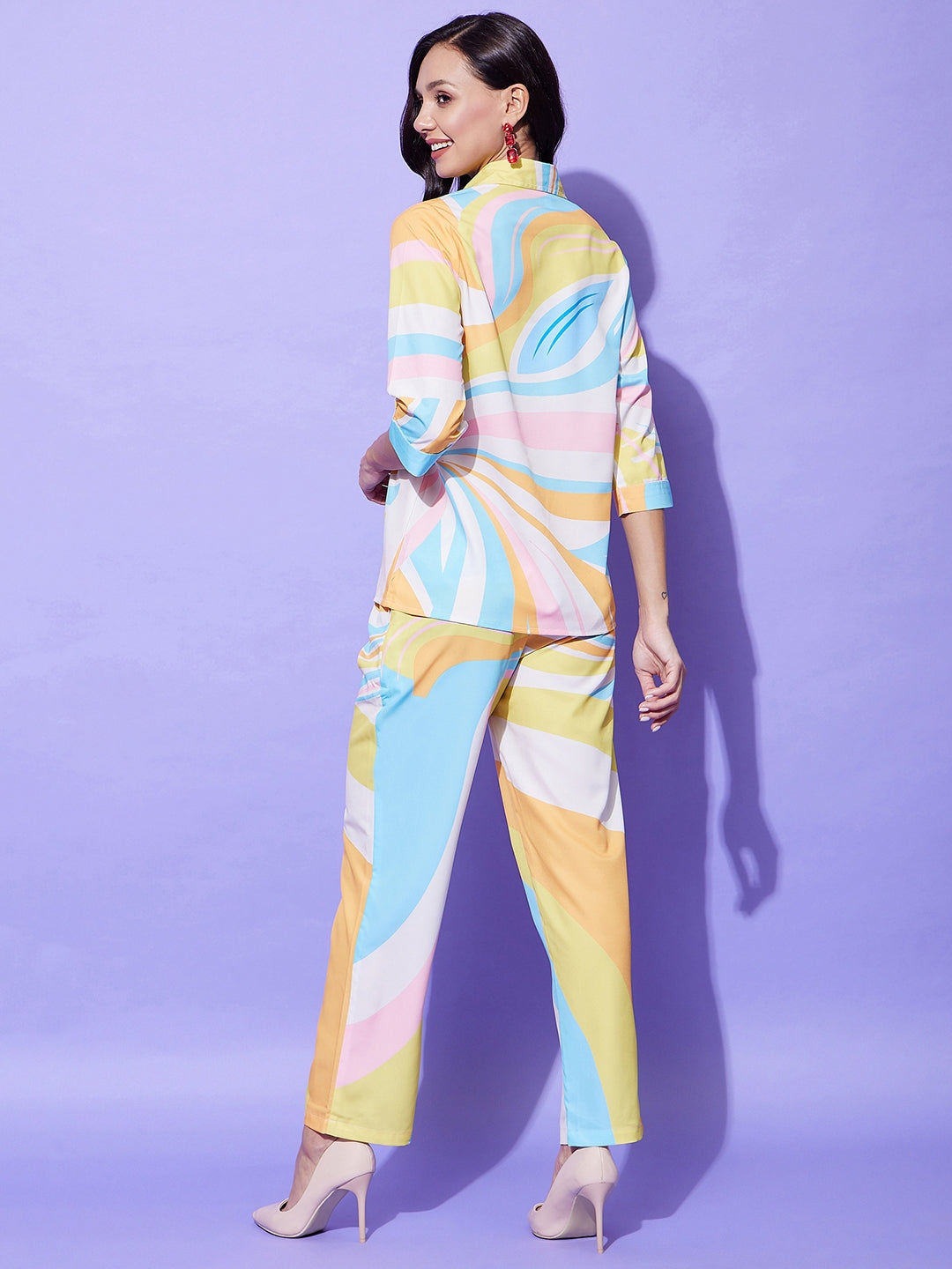 Women's Multi Colored Printed Co-Ord Set