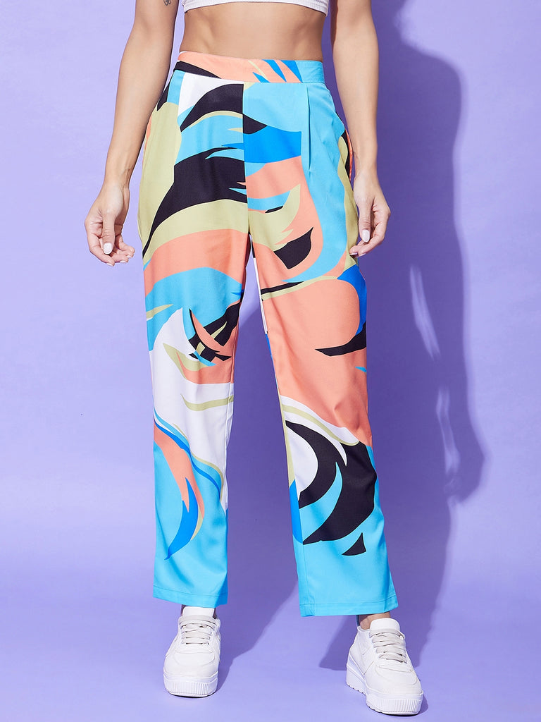 Women's Multi Colored Printed Co-Ord Set