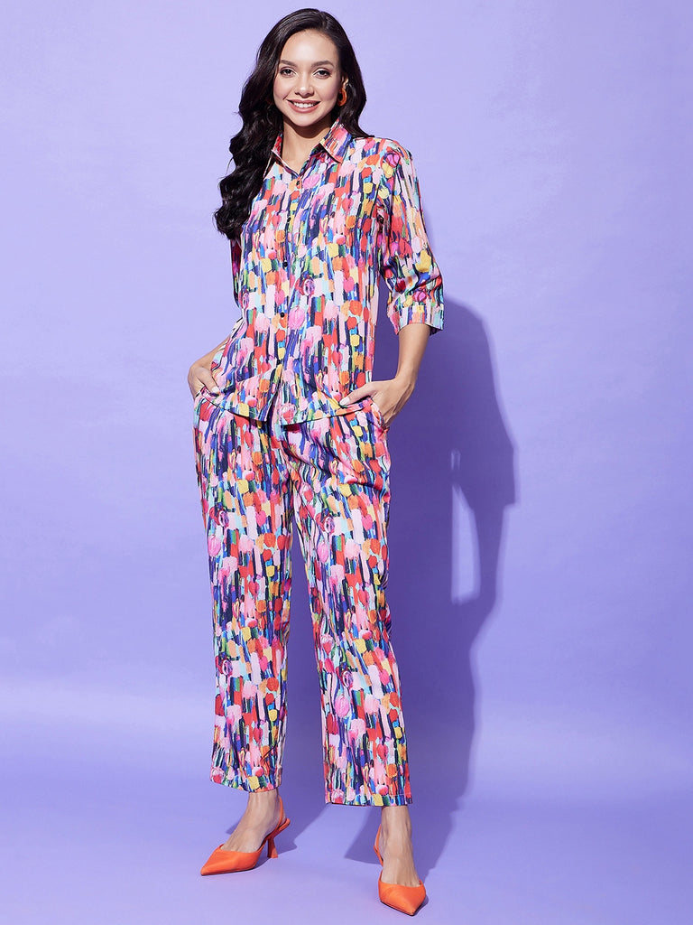 Women's Multi Colored Co-Ord Set