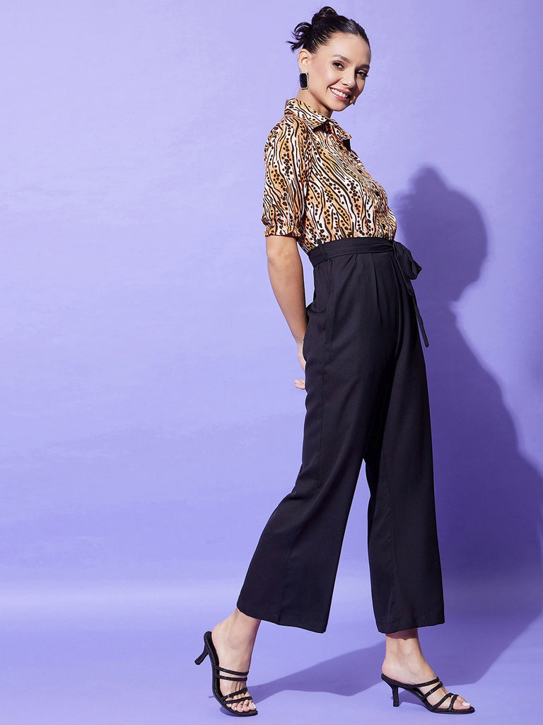 Women's Animal Print Jumpsuit