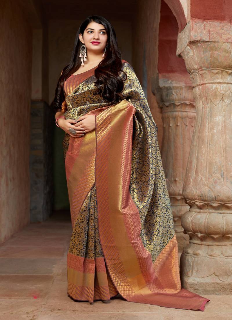 Women's Weaving Banarasi Silk Saree - Monjolika
