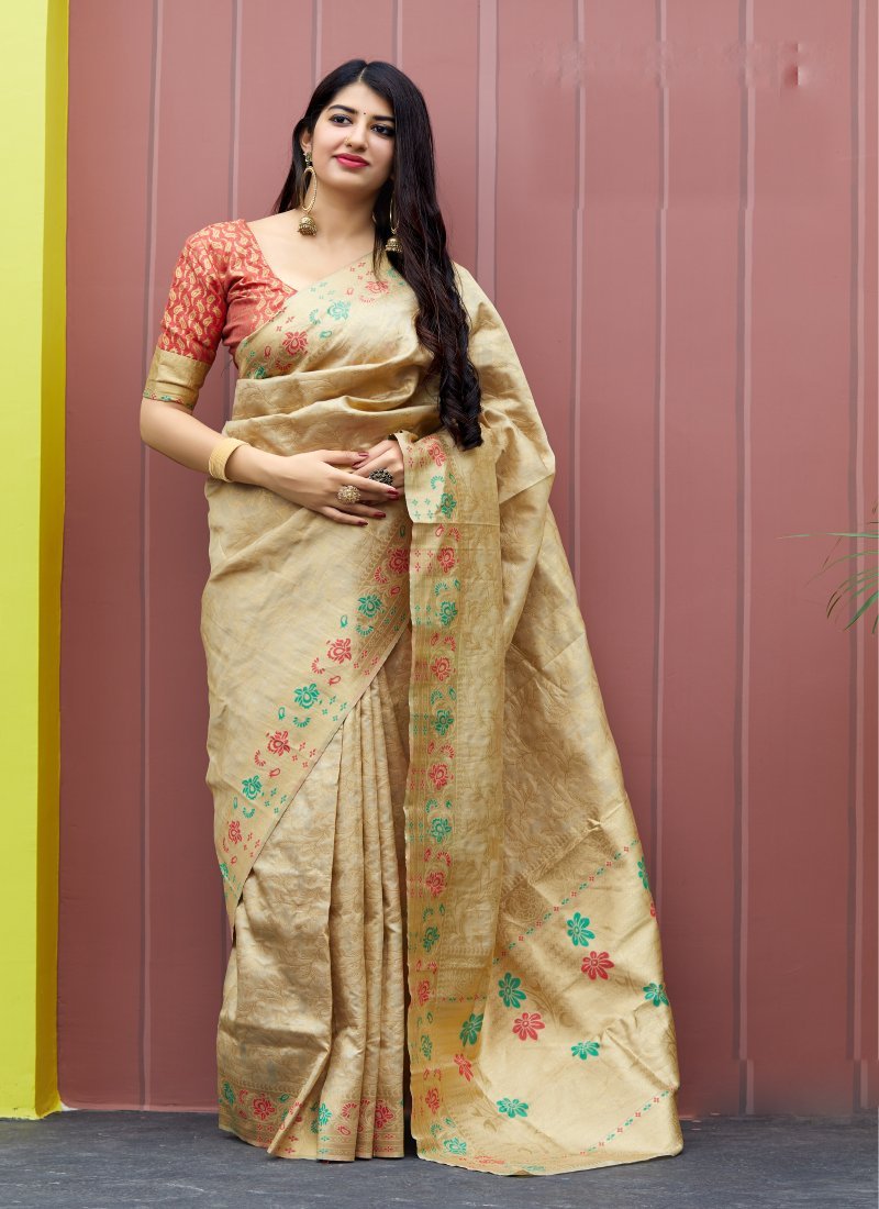 Women's Festive Function Wear Banarasi Silk Saree - Monjolika