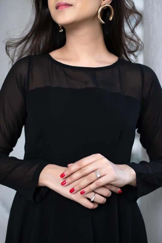Buy Women's Black Georgette Dress - Label Shaurya Sandhya | Trendia M | Trendia Global Buy Women's Black Georgette Dress - Label Shaurya Sandhya | Trendia M | Trendia Global