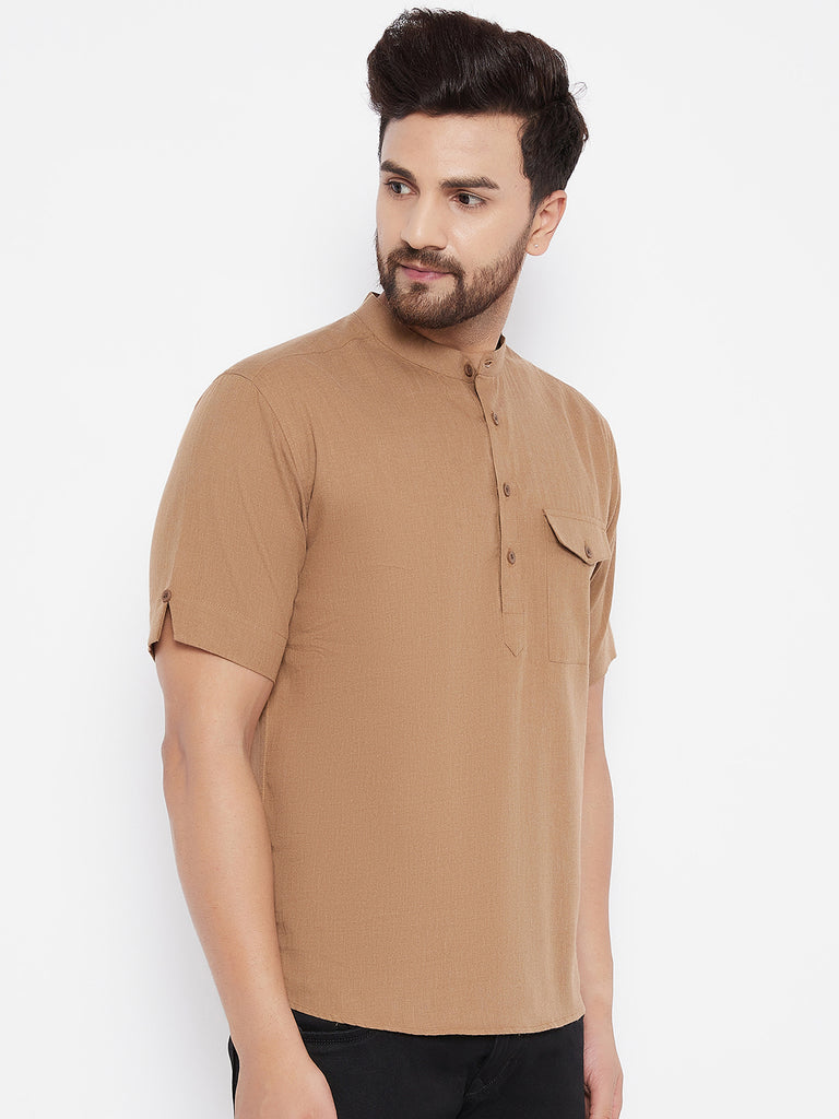 Men's Solid Cotton Kurta