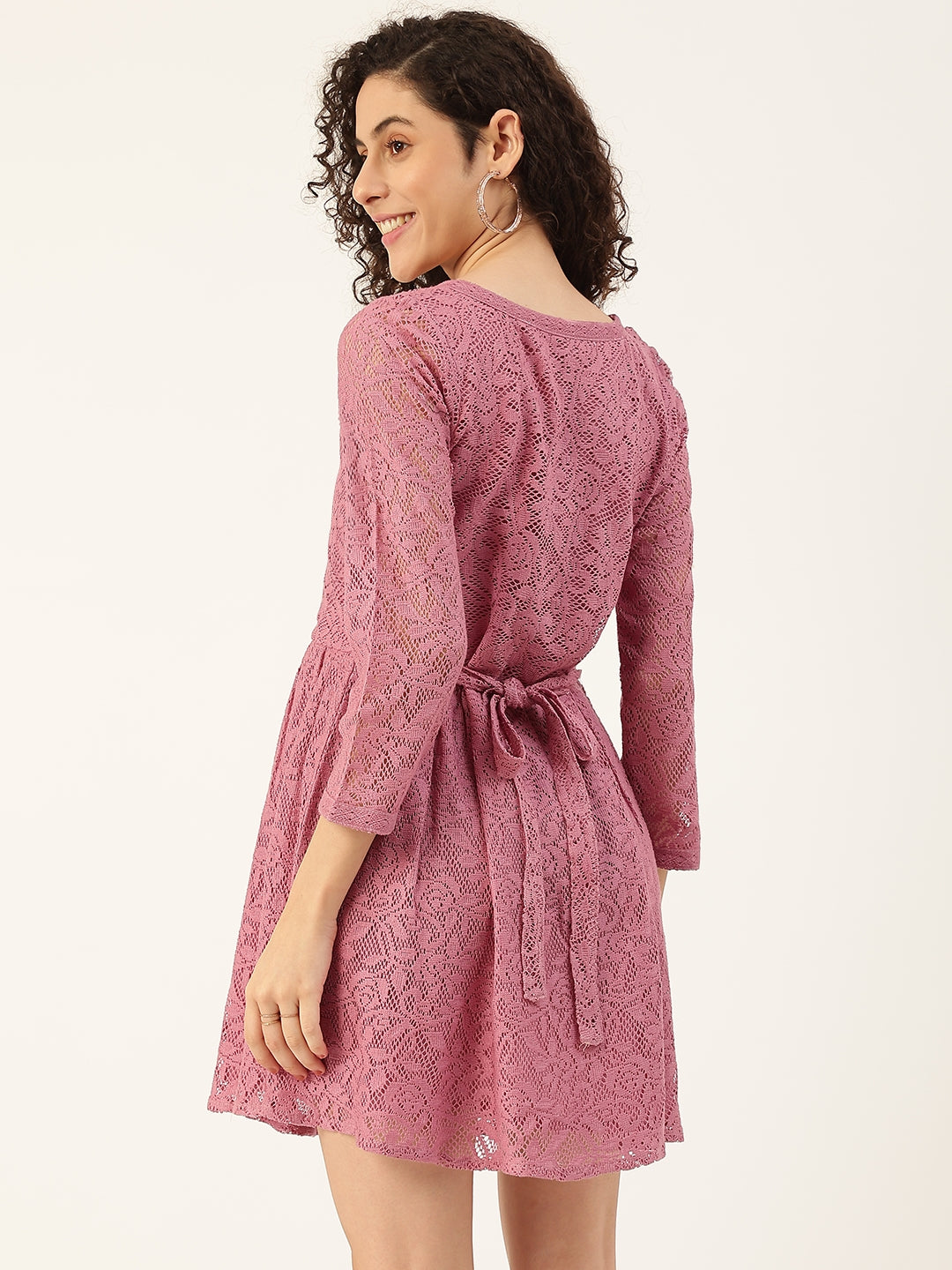 Women's Lavender Net Dress - Maaesa