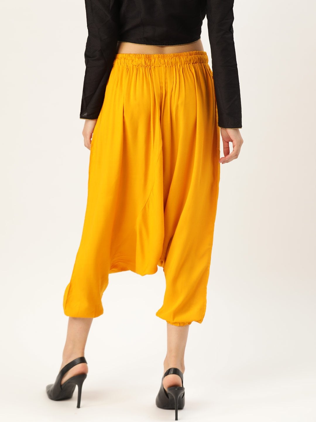 Women's Harem Pants - Mustard - InWeave