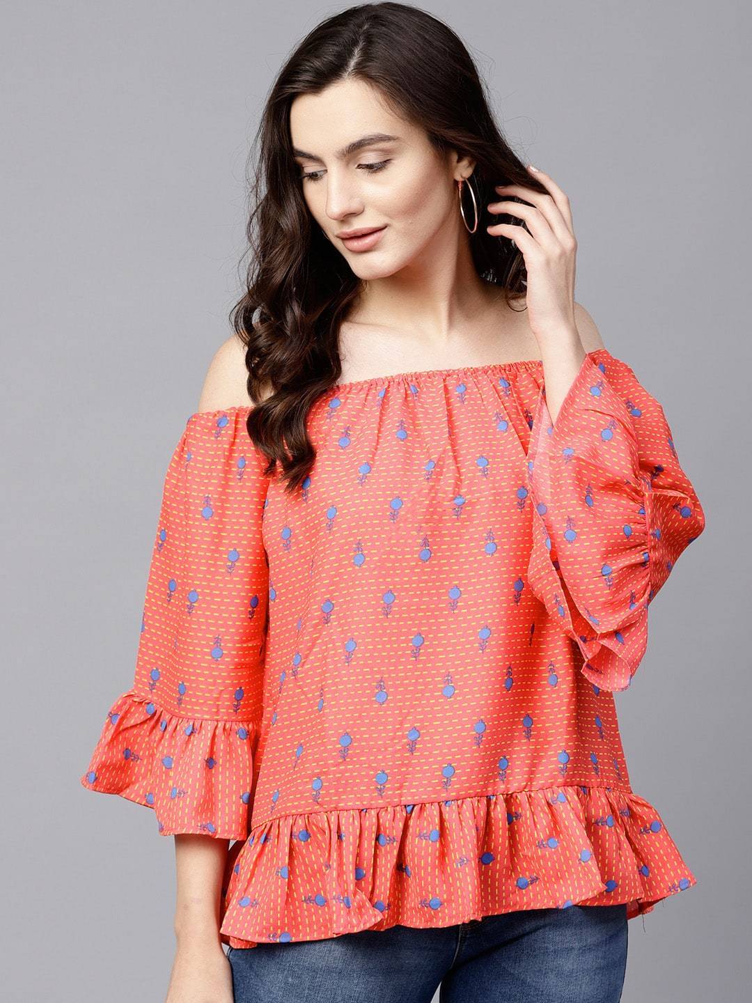 Women's Quirky Off Shoulder Top - Pannkh