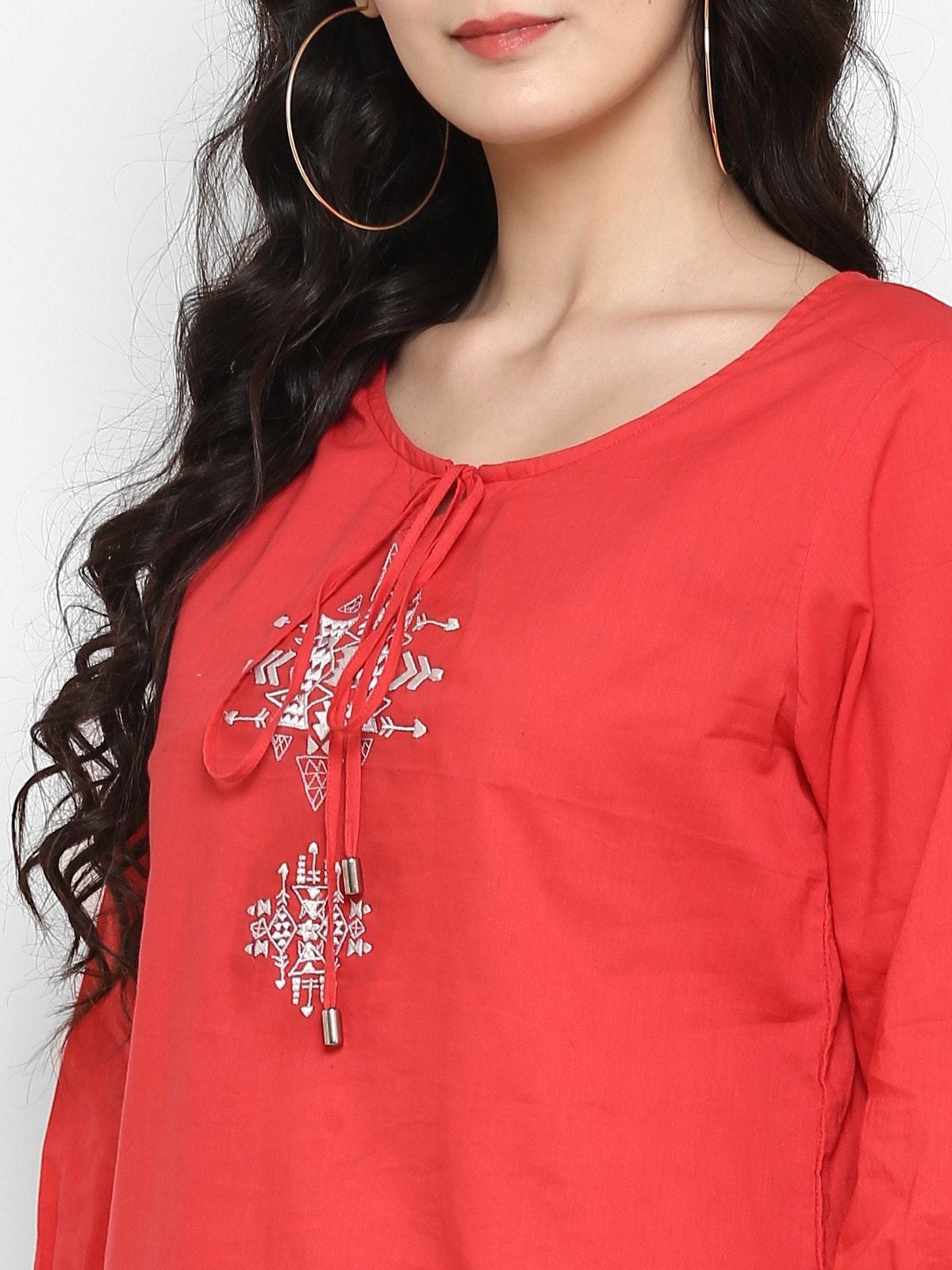 Women's Bohemian Embroidered Top - Pannkh