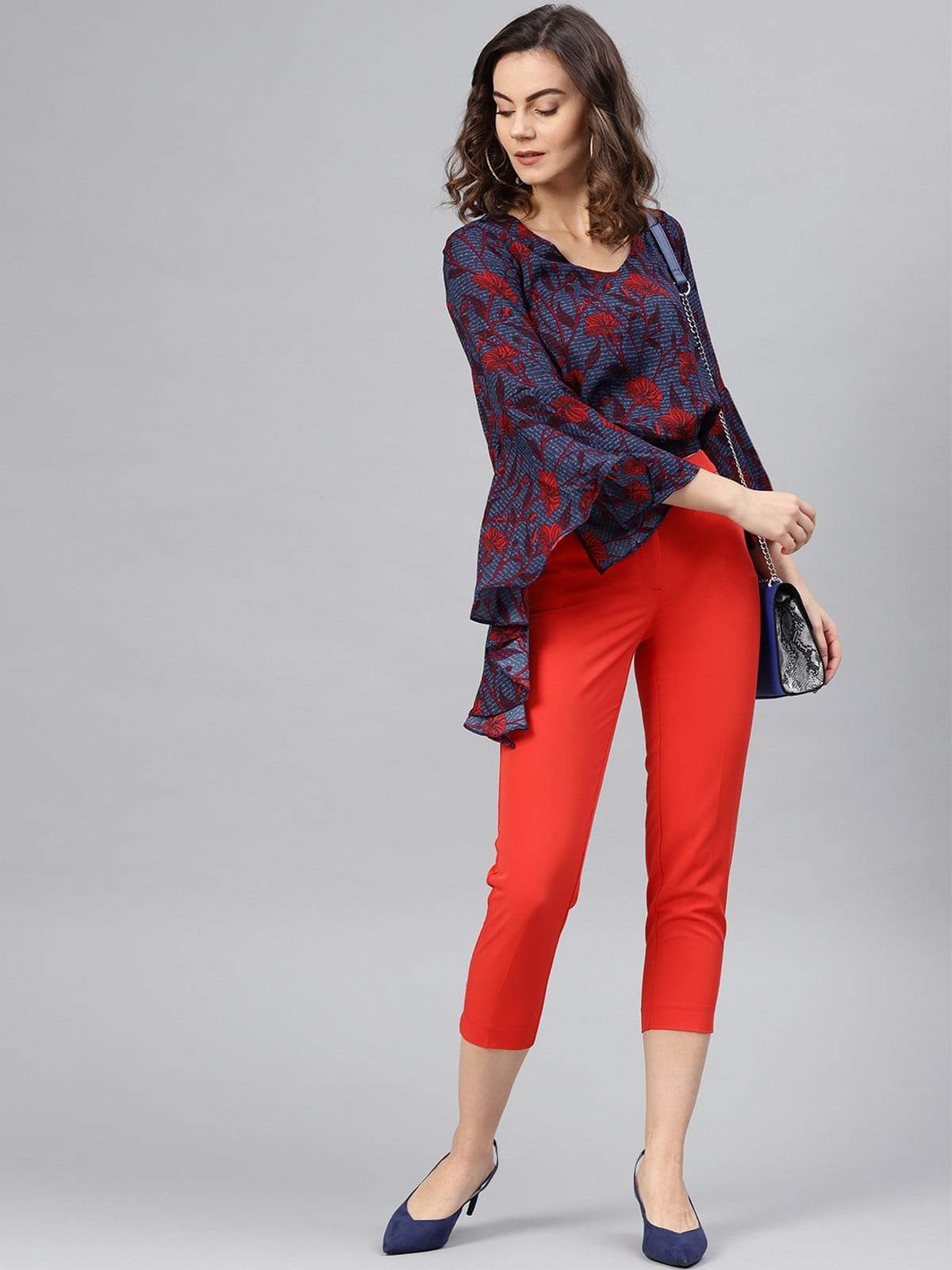 Women's Floral Printed Top - Pannkh