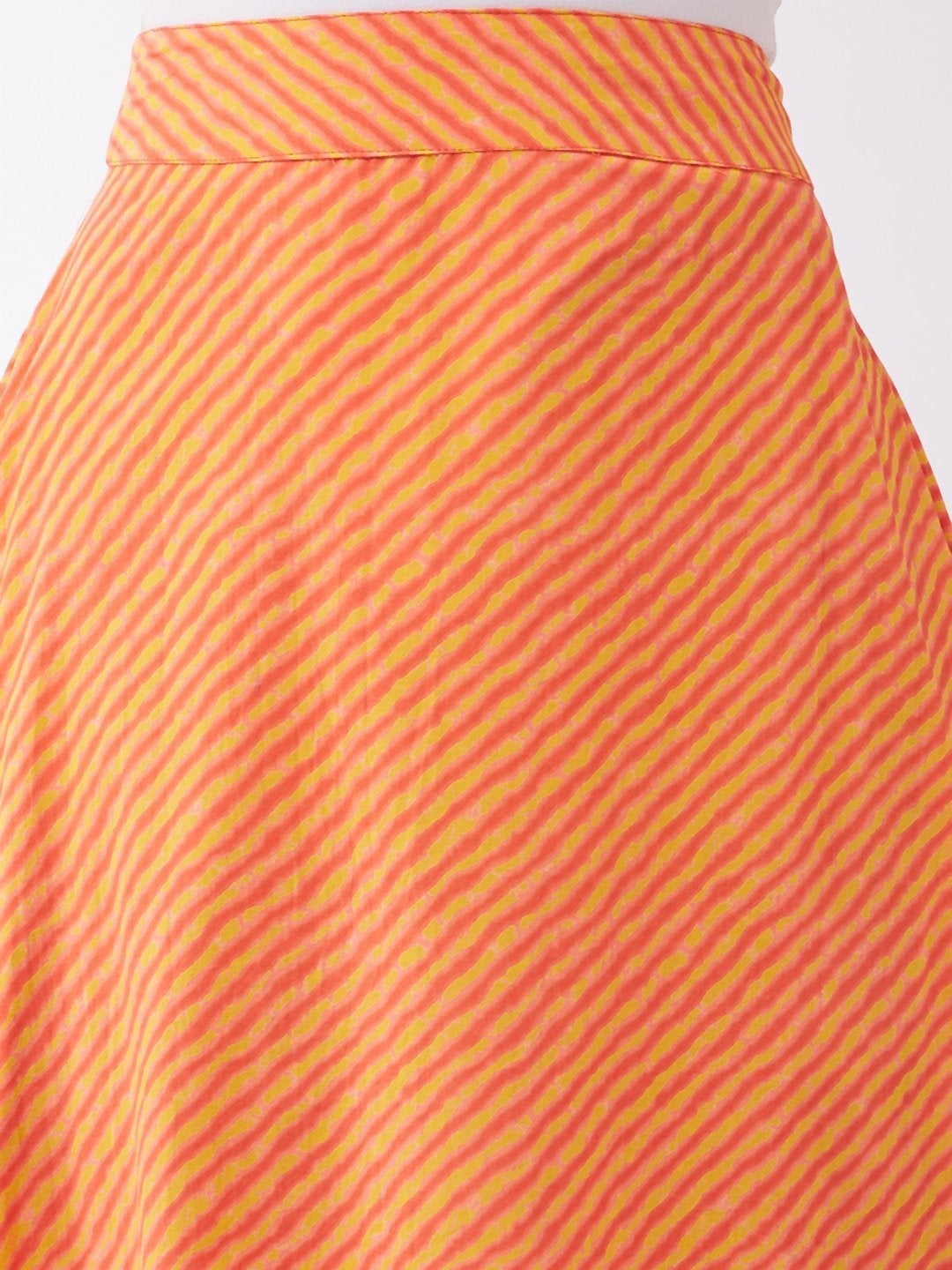 Women's Orange Mustard Lahriya Skirt - InWeave