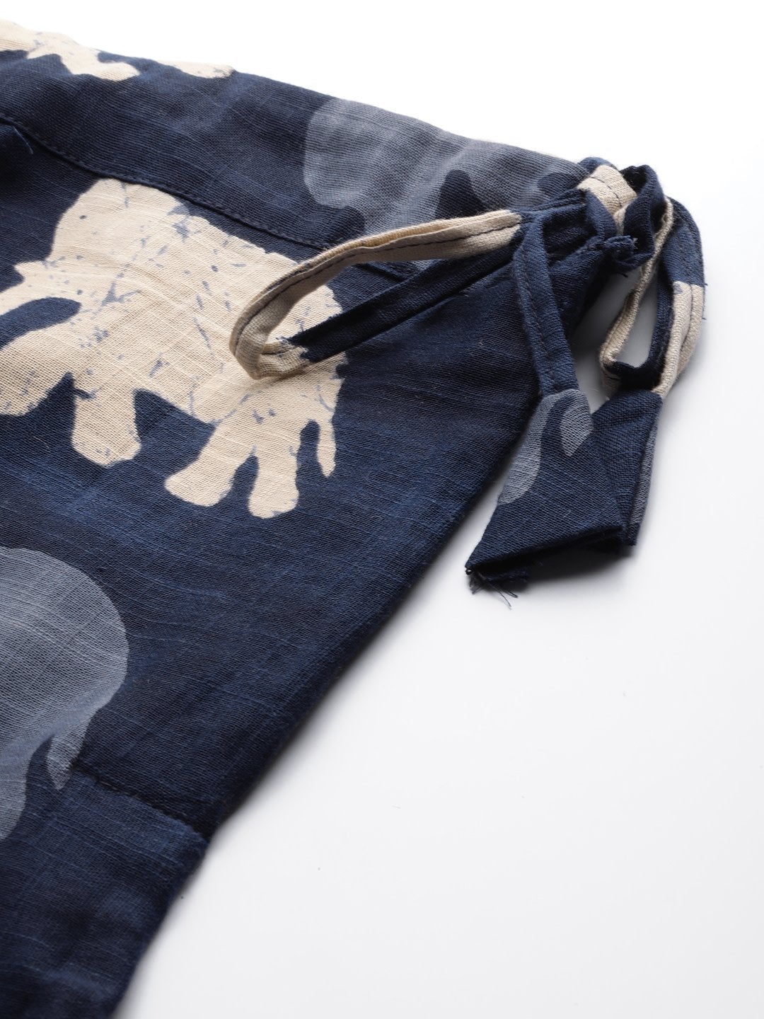 Women's Blue Elephant Print Palazzo - InWeave