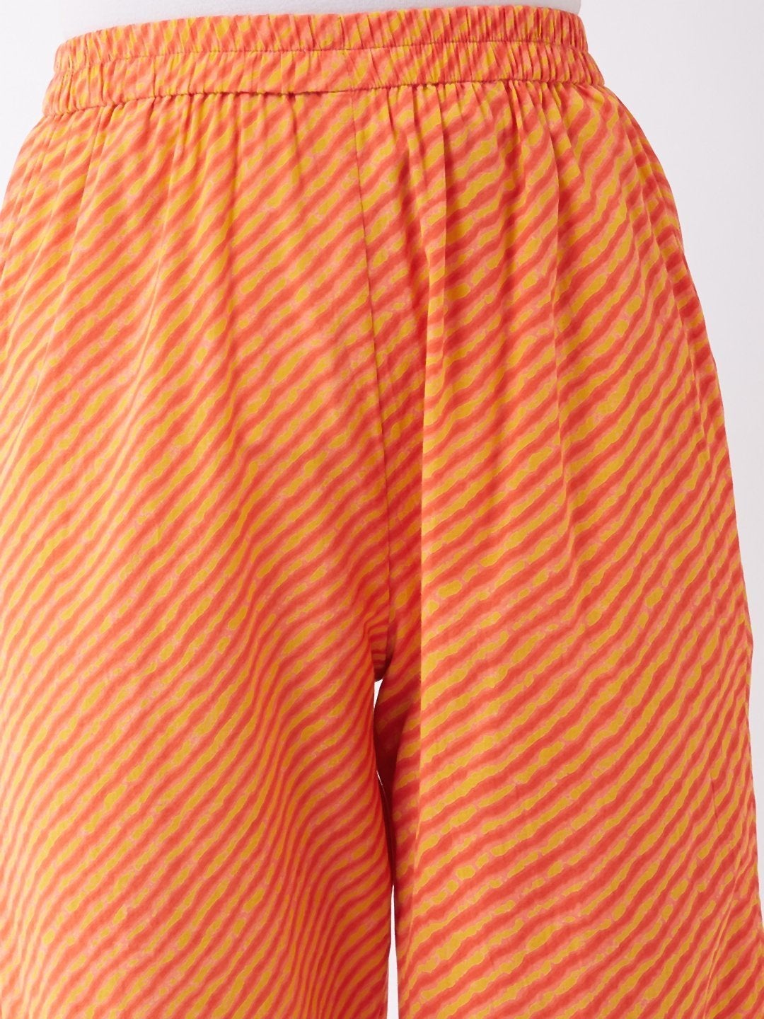 Women's Orange Mustard Lahriya Pant - InWeave
