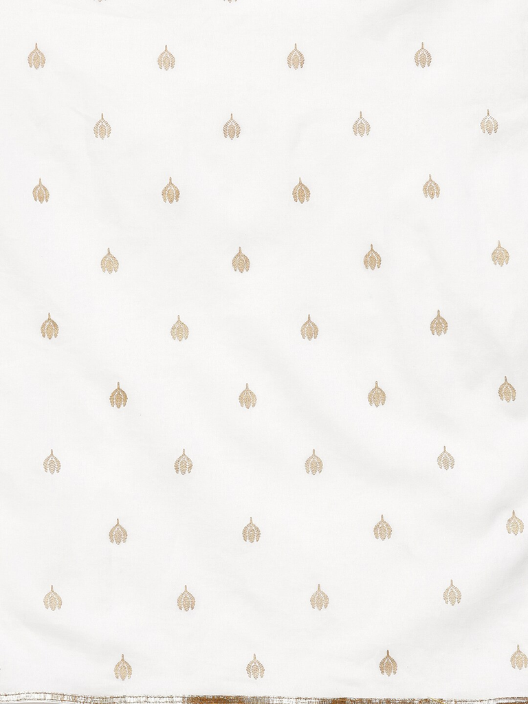 Women's  Mustard Yellow & Green Yoke Design Kurti With Sharara & Dupatta