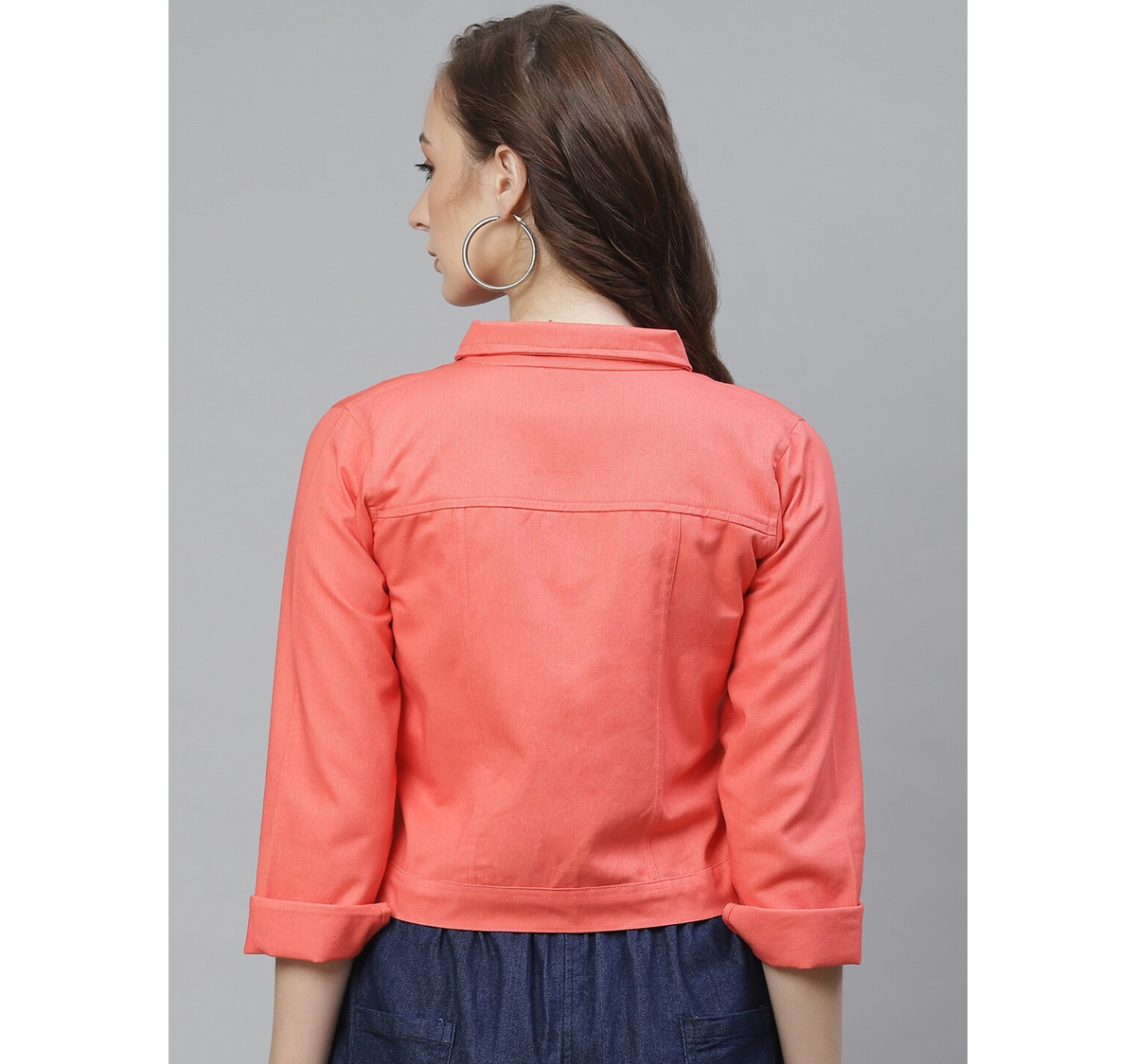 Buy Women Blue Denim Jacket 125983725 in Saudi Arabia | REDTAG