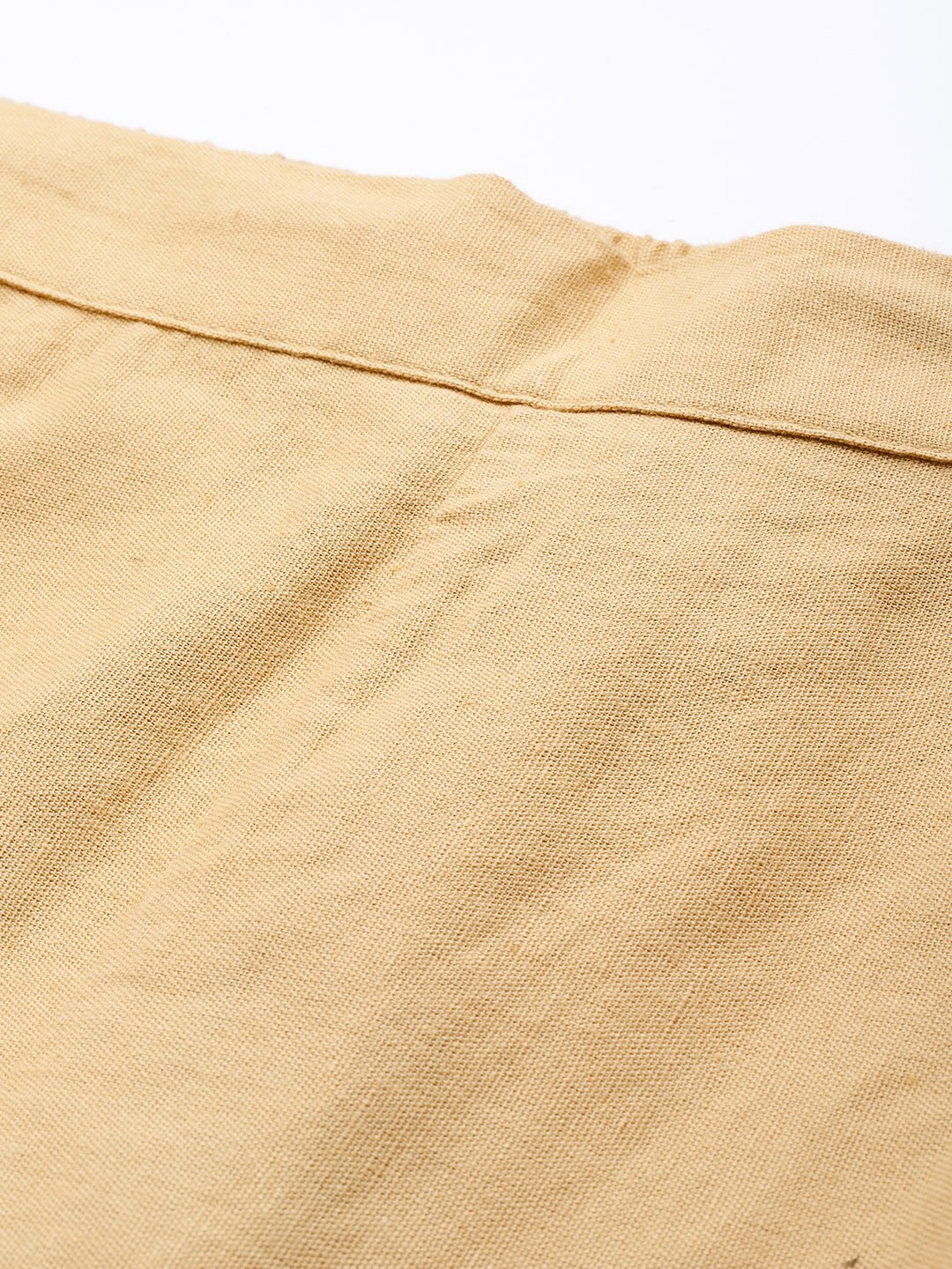 Women's Gold Cotton Solid Straight Pants - Juniper