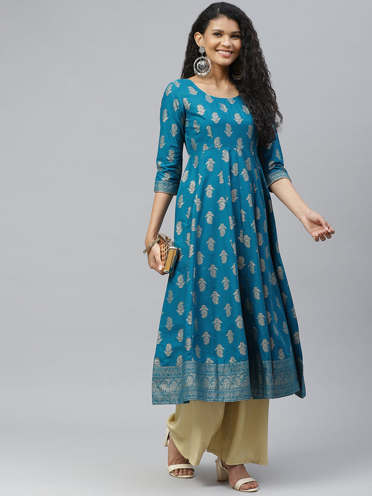 Women's Cotton Stylish Anarkali Kurta