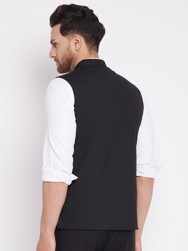 Men's Nehru Jacket With Welt Pocket