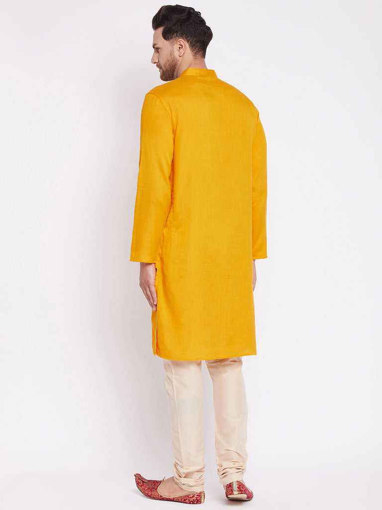 Men's Kurta with Slit Necklin