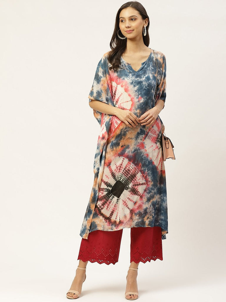 Women's Multi Crepe Kaftan Kurta