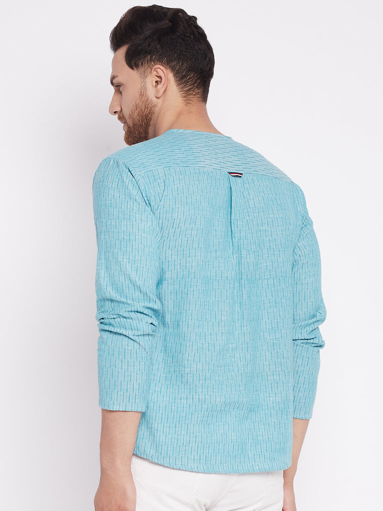 Men's Kurta with Slit Necklin