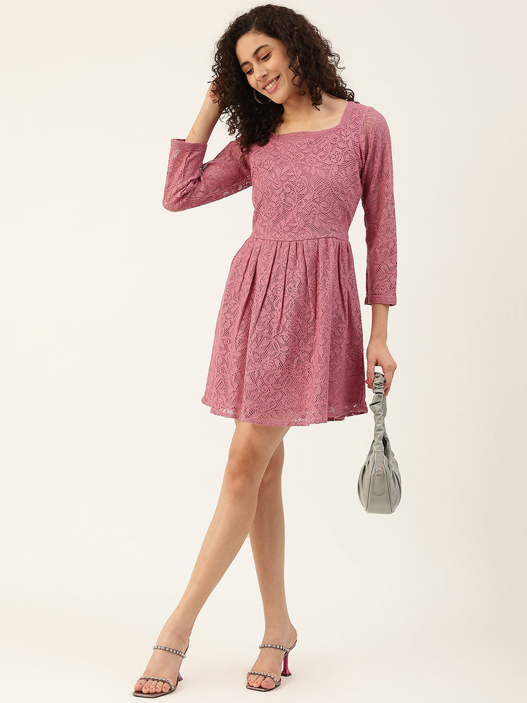 Women's Lavender Net Dress