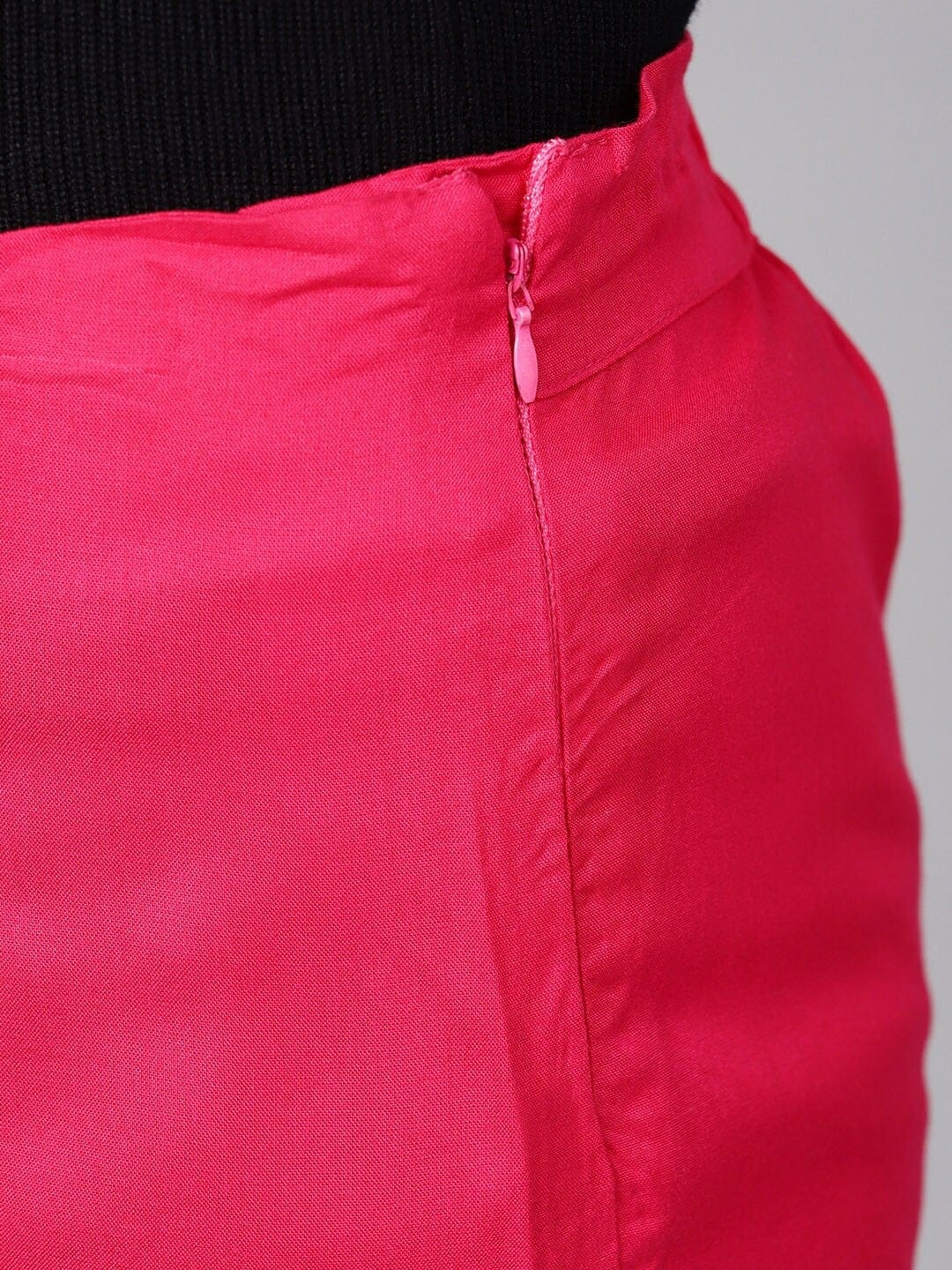 Women's KSUT Pink Regular Fit Solid Regular Trousers - Varanga
