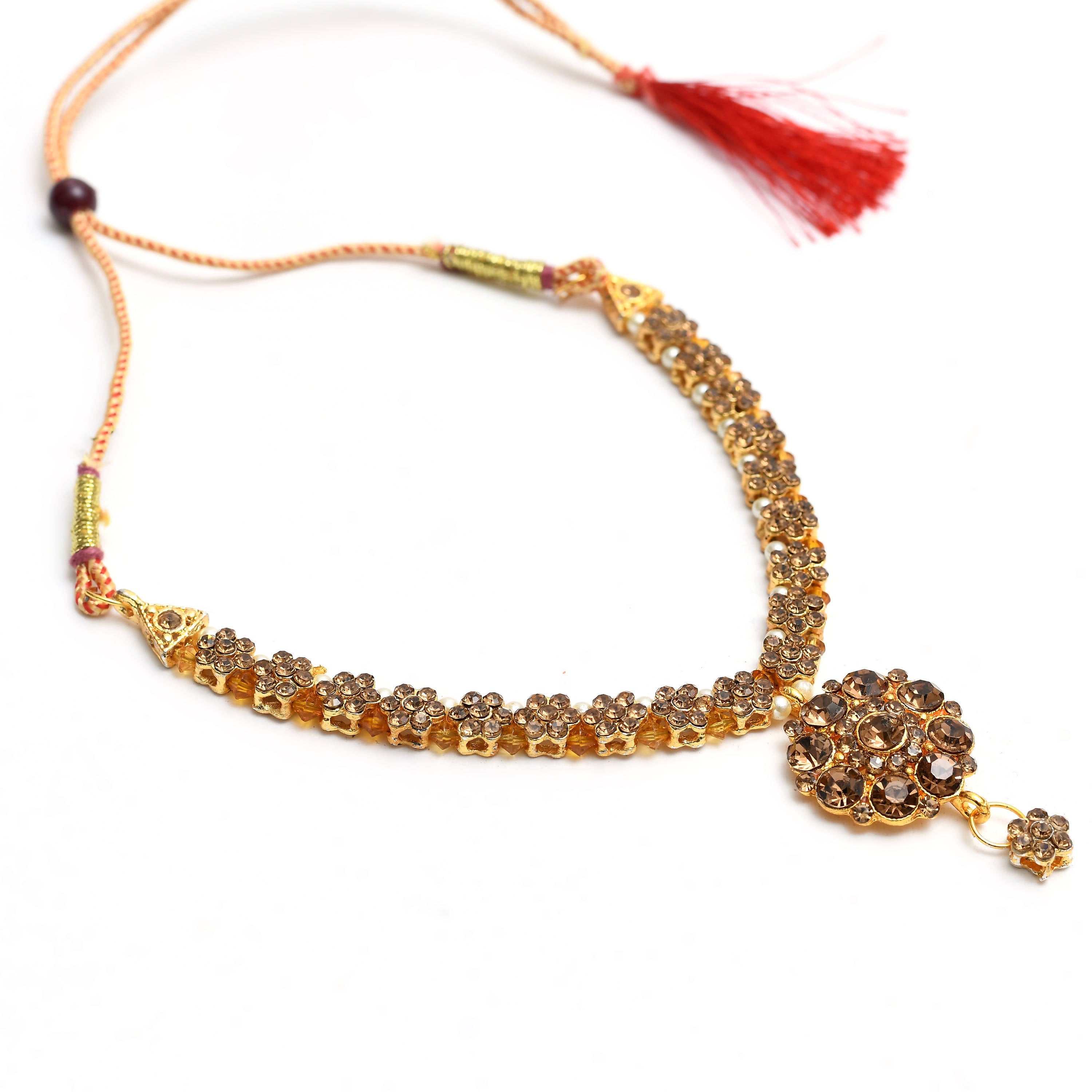 Johar kamal Latest Design Kundan Work Necklace Set Jkms_159