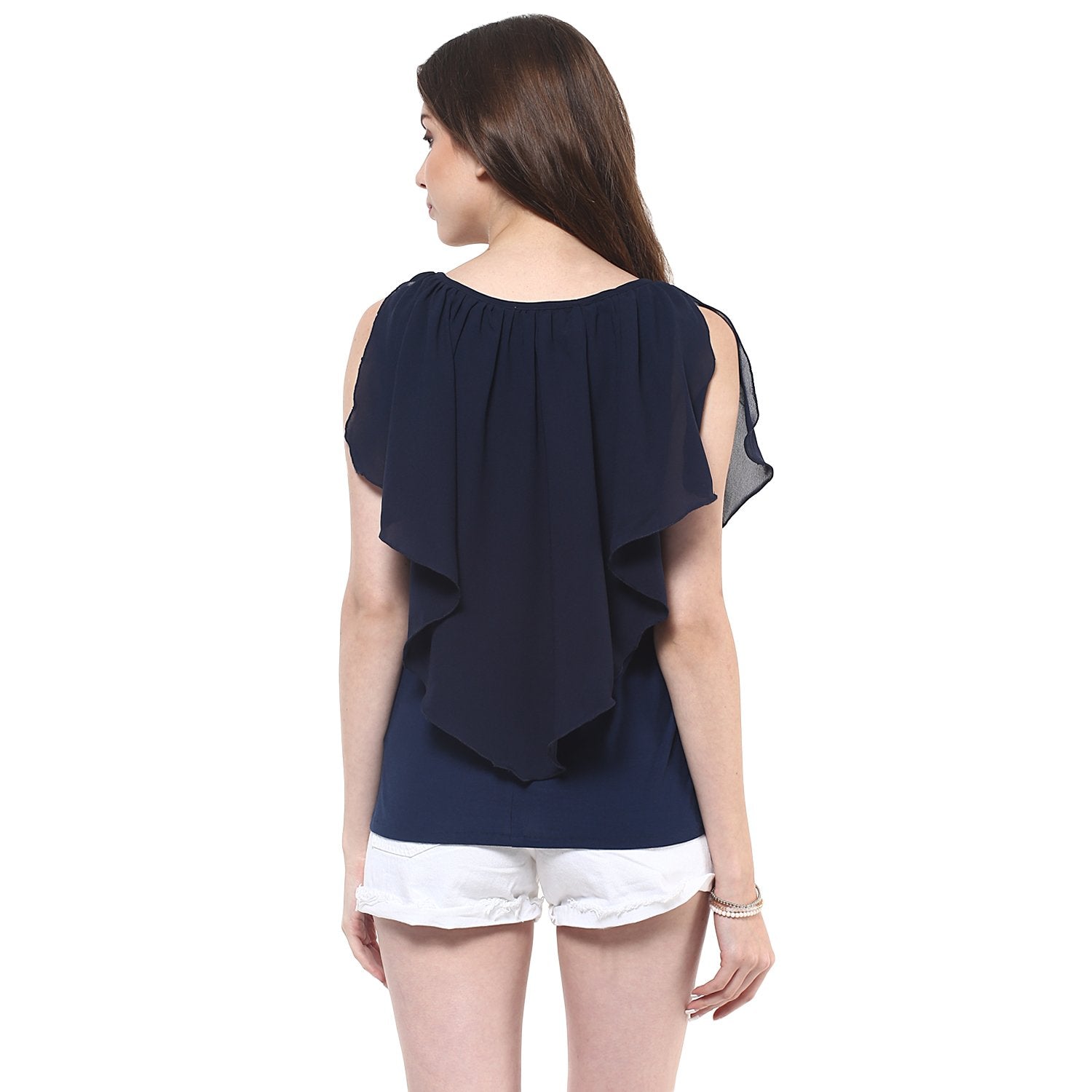 Women's Solid Flared Jersey Top - Pannkh