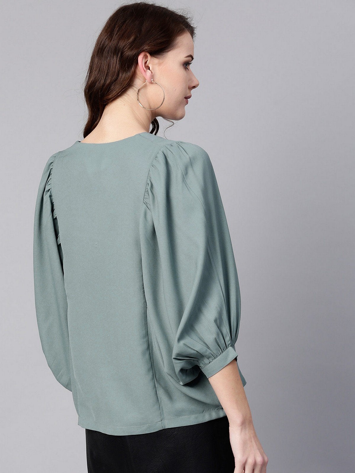 Women's Solid Flared Cape Top - Pannkh