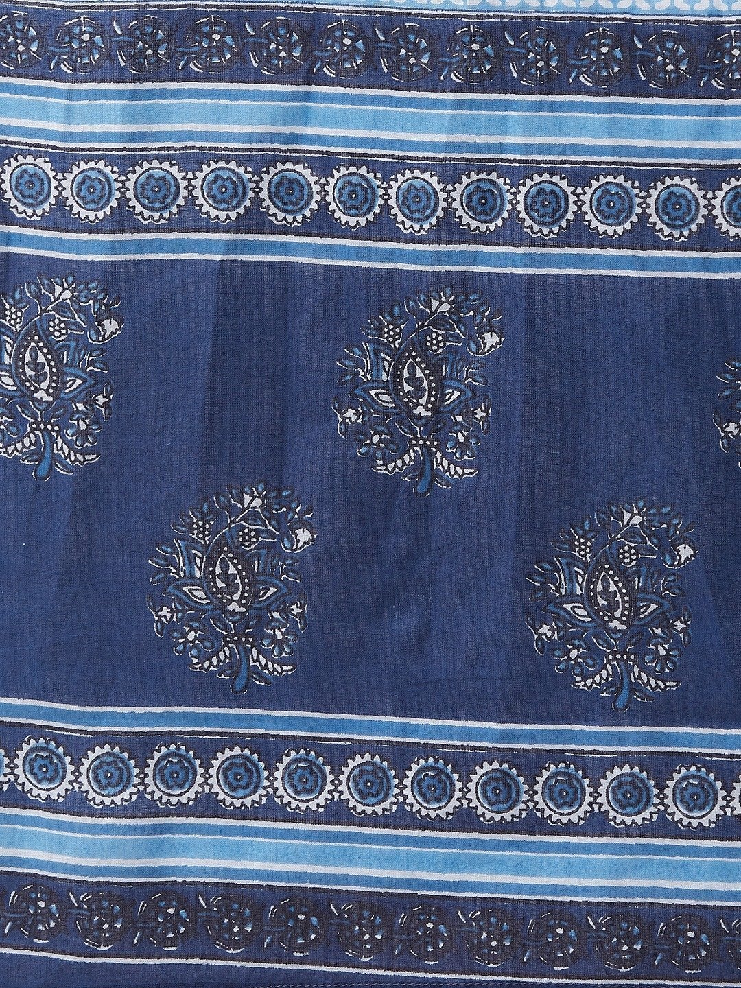 Women's Indigo Striped Kurta Set