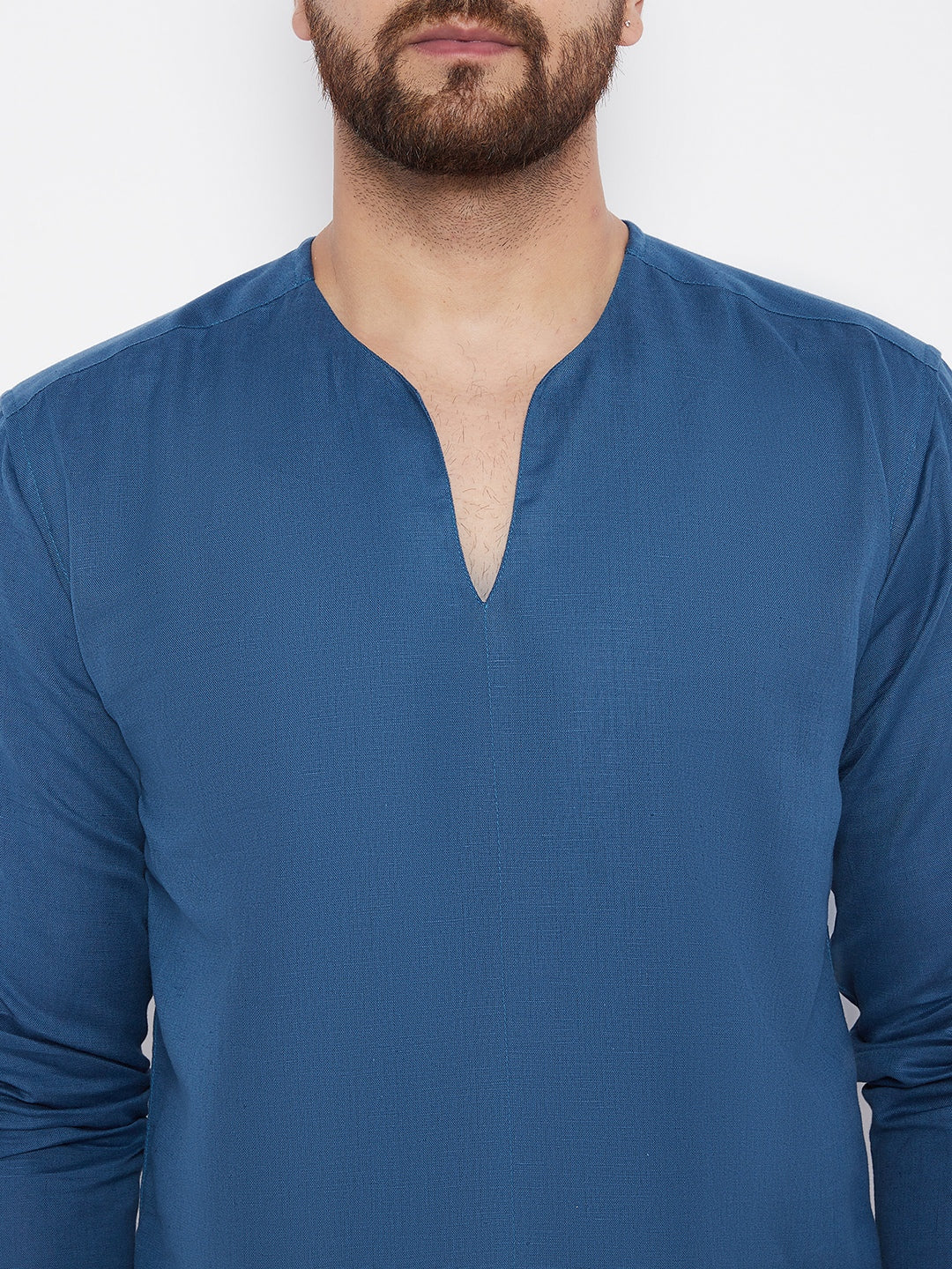 Men's Solid Linen Kurta - Even Apparels