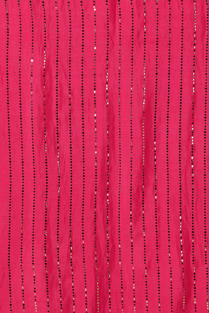 Women's Pink Regular Gotta Patti Kurta With Pants Dupatta