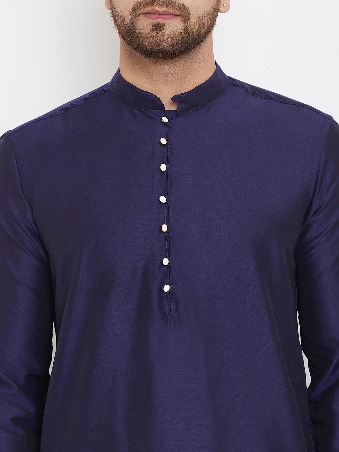 Men's Purple Cotton Kurta - Even Apparels