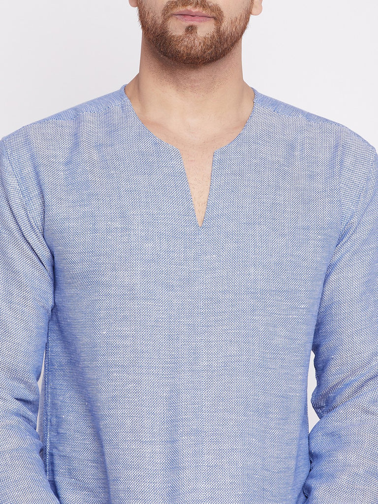 Men's Kurta with Slit Necklin