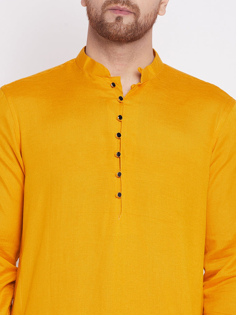 Men's Kurta with Slit Necklin