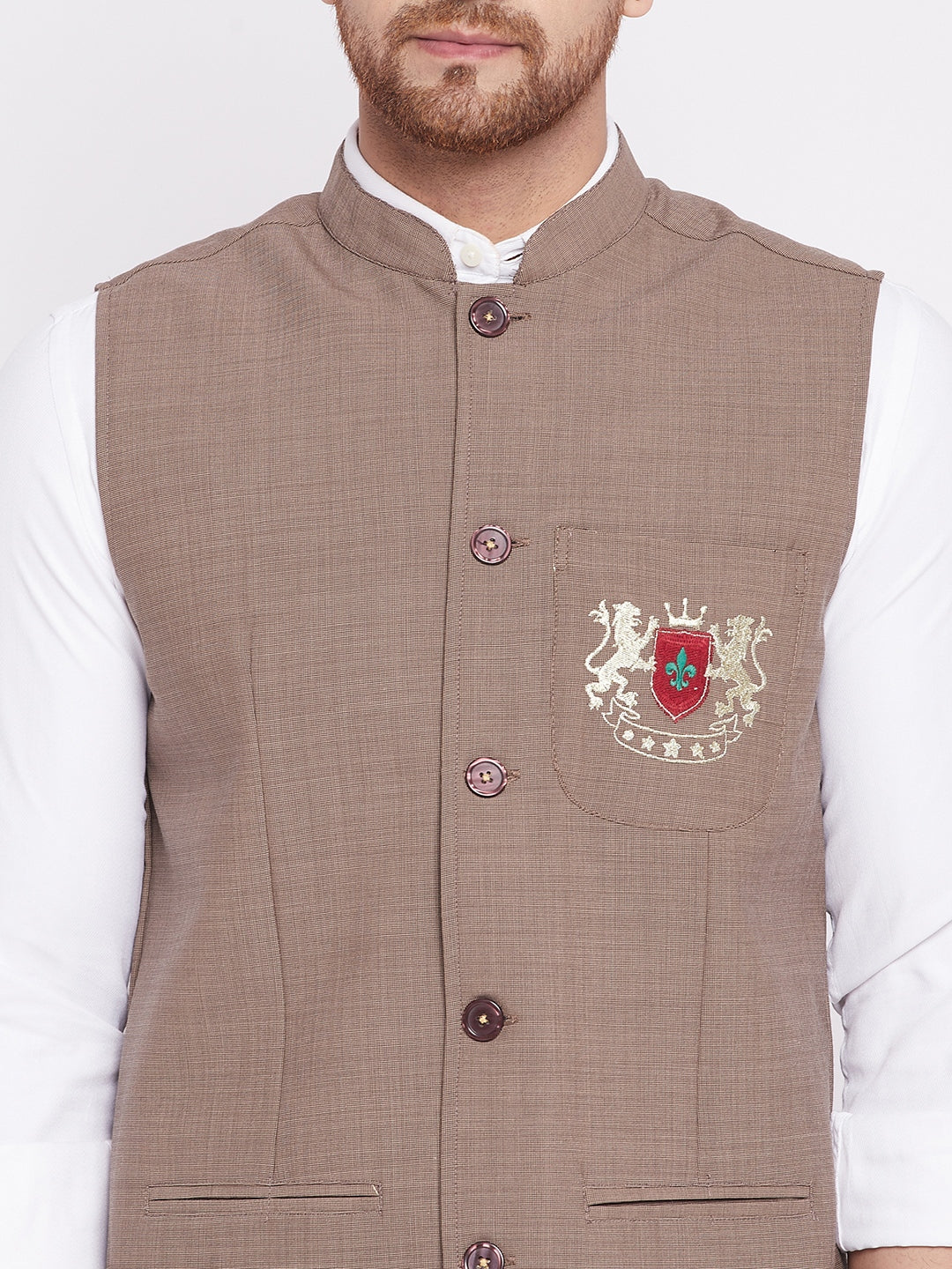 Men's Nehru Jacket With Welt Pockets -Even Apparels