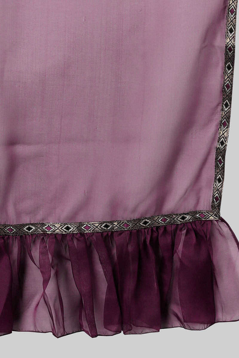 Women's Cotton Blend Printed Kurta Pants Dupatta Set - Ahika