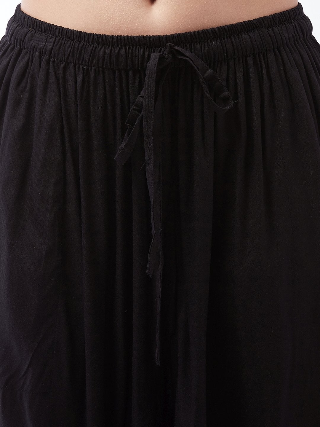Women's Black Harem Pants For Teens - InWeave