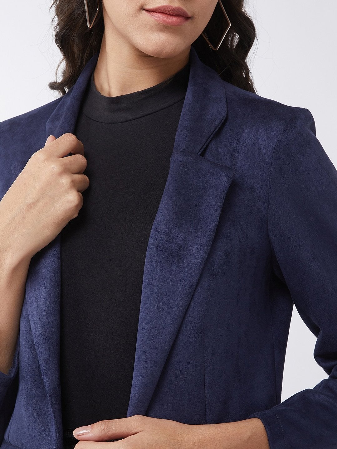 Women's Solid Peplum Blazer